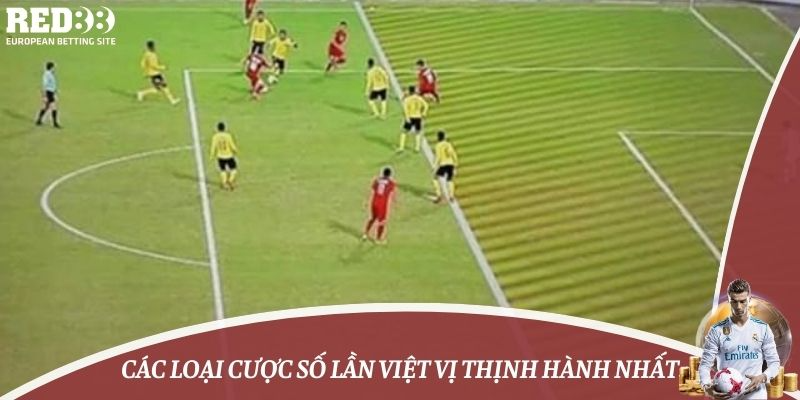 Các loại cược số lần việt vị thịnh hành nhất