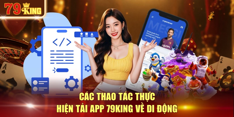 Các thao tác thực hiện tải app 79KING về di động