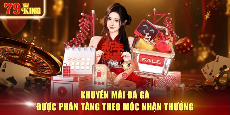Khuyến mãi đá gà được phân tầng theo mốc nhận thưởng