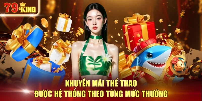Khuyến mãi thể thao được hệ thống theo từng mức thưởng